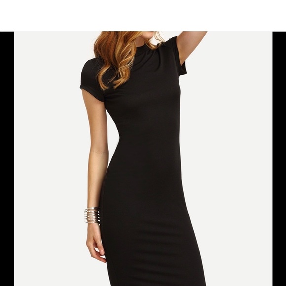 CAP SLEEVE SHEATH DRESS - Picture 5 of 8